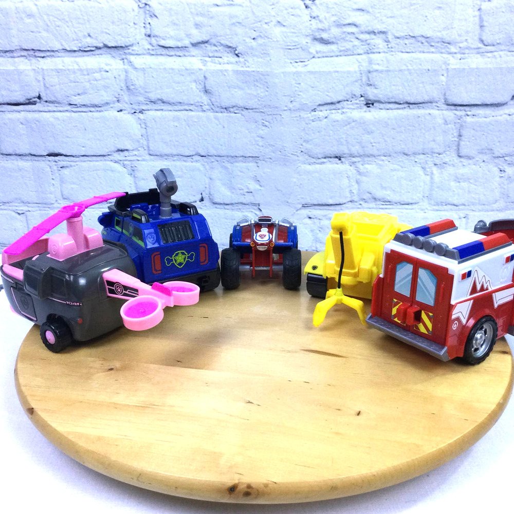 Paw Patrol Marshall Ryder Rubble Skye Chase Figures and Vehicle Bundle - Picture 7 of 12